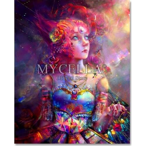 Full 5D Diamond Embroidery Cross Stitch DIY Diamond Painting Fairy Girl Diamond Mosaic Photo Christmas Decorations Decor