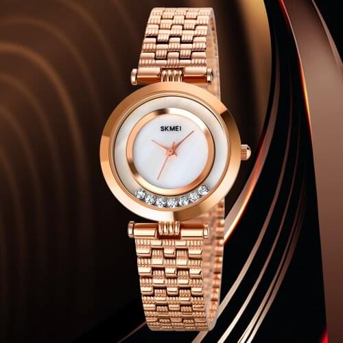 Luxury Womens Quartz Watch Fashion Stainless Steel Wristwatch For Girls Casual Ladies Dress Bracelet Clock Simple Design Hour