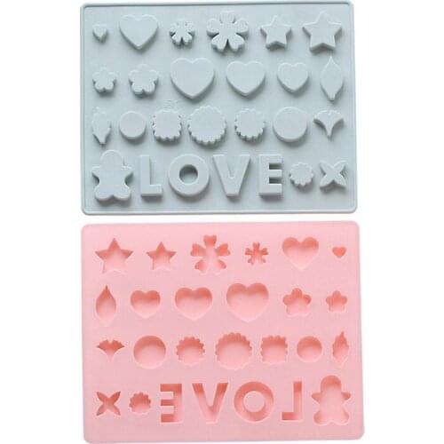 26-Grid Sharps Candy Chocolate Molds Fondant Cake Baking Tools Cake Bakeware Decorating Mould Silicone Sugarcraft