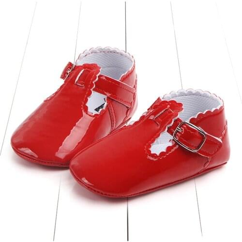 Hot Baby Girl Princess Shoes Soft-soled Anti-slip Walking Shoes Baby Shoes First Walkers 4 Colors