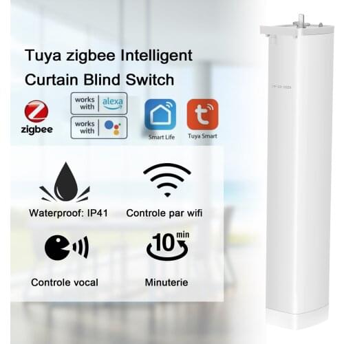 Tuya ZigBee Intelligent Curtain Blind Switch Electric Motorized Curtain Roller Shutter Control Switch Remote Curtain Motor