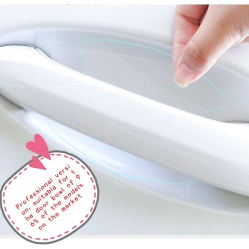 4 Pcs / Set Car Handle Protection Film Car Exterior Transparent Stickers For Hummer H1 H2 H3 H3T H5 h6 AUTO Zubehör