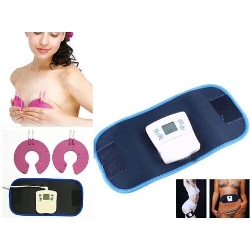 Vibrating slimming beauty belt massager AB GYMNIC Electronic Health Body Building back pain relief Massage Belt+Breast enhancer