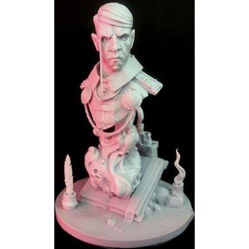 1/10 ancient fantasy warrior man bust Resin figure Model kits Miniature gk Unassembly Unpainted