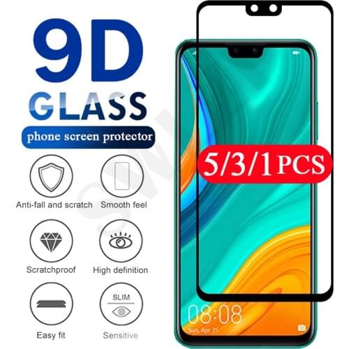 5/3/1Pcs phone screen protector for Huawei Y9 2019 Y9S Y9A Y8S Y8P Y7 prime Y7P Y7A Y6 pro Y6P Y5 lite 2018 tempered glass Film