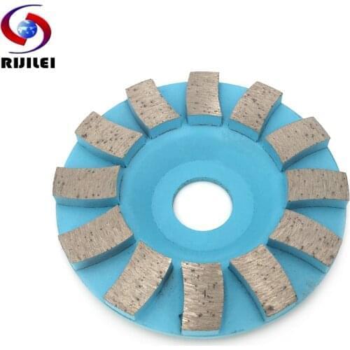 RIJILEI 90mm Diamond grinding cup disc Bowl Shape Grinding Wheel for concrete floor marble Diamond Polishing pad HC07