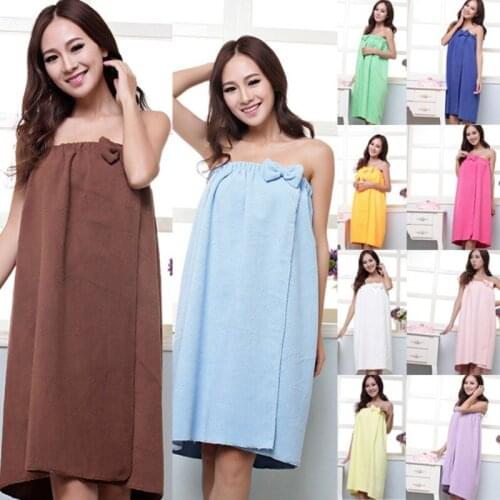 Bathing Towels Microfiber Bath Robe Women Towels Bathroom Home Textile Absorbent Shower Towel Women Robe Bath Wearable Towel