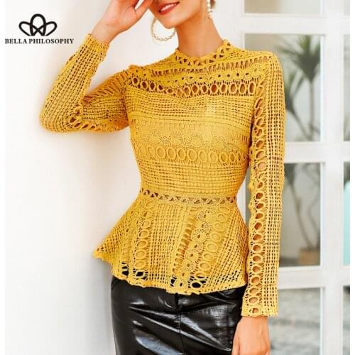 Блузки с баской Bella Philosophy China At AliExpress