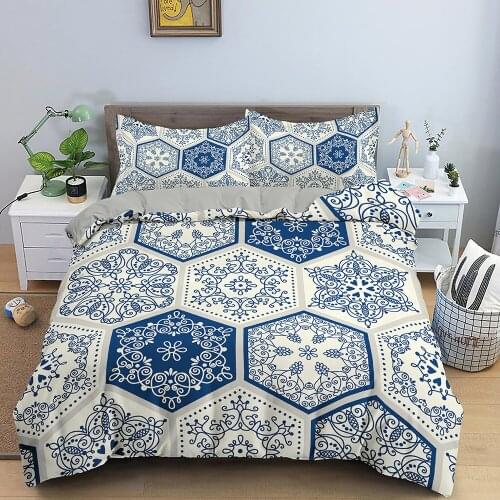 Bohemian Comforter Bedding Sets Mandala Duvet Cover Set Quilt Cover With Pillowcase Queen King Size Home Textile Bedroom Decor
