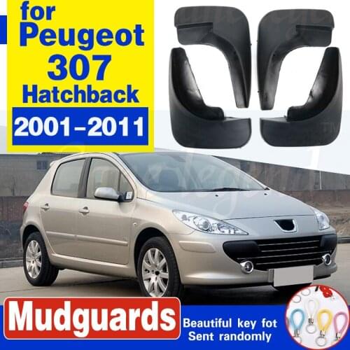 Car Mud Flaps For Peugeot 307 3dr & 5dr Hatchback Hatch 4-Door Sedan 2001-2011 Mudflaps Splash Guards Mud Flap Mudguard Fender