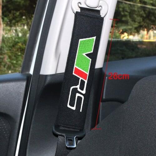 2pcs Car cotton Seat Belt Cover Pure Cotton Shoulderpad Case For skoda octavia fabia rapid yeti superb