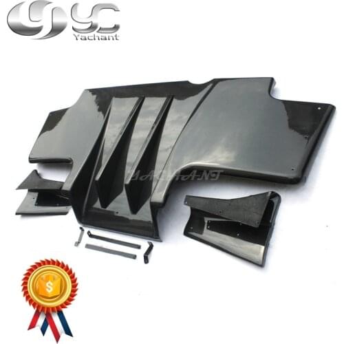 Carbon Fiber Diffuser Fit For 1995-1998 Skyline R33 GTR TS Style Type2 Style Rear Diffuser 5 Pcs Metal Fitting Accessories