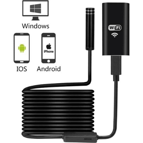 New 8.0mm Endoscope Camera HD USB Endoscope with 8 LED 1/2/5M Cable Waterproof Inspection Borescope for ＩＯＳ Android PC