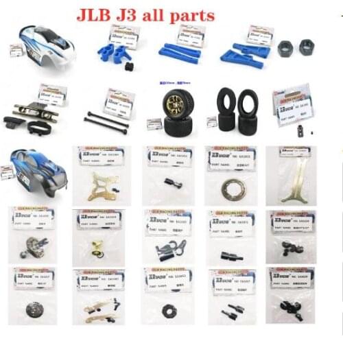 JLB J3 1/10 RC Car spare parts Car shell chassis wheel tire swing arm cup drive shaft shock absorber gear box