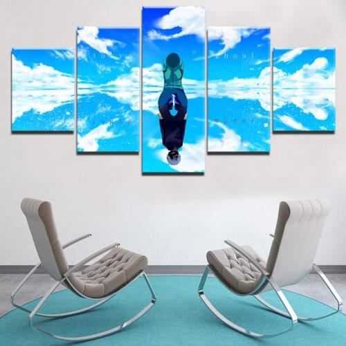 Kaneki ken Tokyo Ghoul Anime Modern Paintings on Canvas Wall Art for Living Room The Wall Art For Artwork 5 Pieces Home Decor