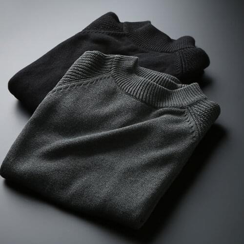 Cashmere Wool Sweater Men Knitwear Brand Clothing 2020 Autumn Winter New Arrival Slim Warm Sweaters O-Neck Pullover Men Top