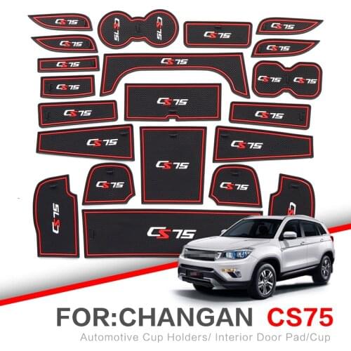 ZUNDUO Gate slot pad For Changan CS75 2013-2019 Door Groove Mat Automotive Interior Non-slip Mats Dust Mats