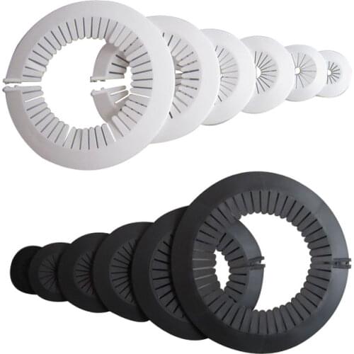10pcs Plastic wall hole cover cap Round duct pipeline valve Pipe plug snap-on Plate Kitchen faucet Trim cover decor accessories