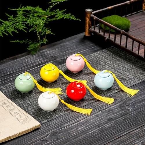 Mini urn pet solid color ceramic jar bird animal cremation ashes cat dog remains altar pocket edition art souvenir