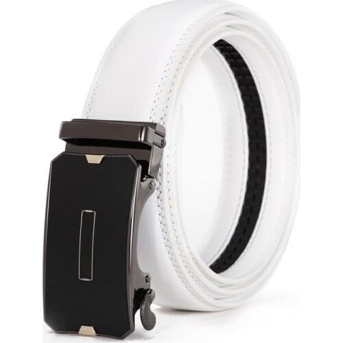 2019 Genuine Leather Mens Belts Designer Automatic Buckle Fashion Belts For Men Business Popular Male Black Belts Luxury Strap