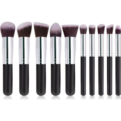 10pcs Beauty Makeup Brushes Set for Cosmetic Foundation Powder Blush Eyeshadow Kabuki Blending Make Up Brush Tool maquillaje