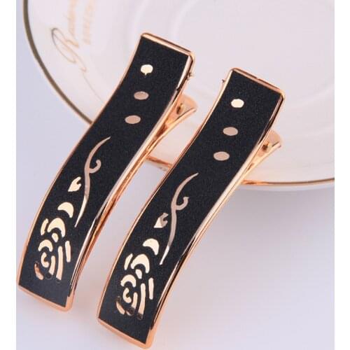 New fashion Delicate Barrettes flowers Solid color adult Wild Frosted Duckbill Clip hairpin lady girl hair accessories Headdress