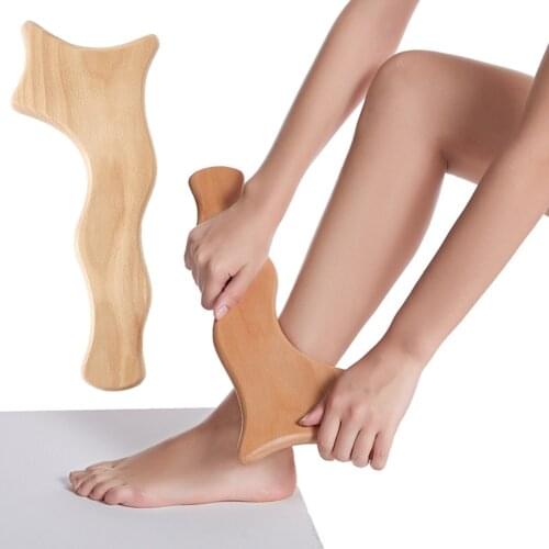 New Beech Scraping Board Wooden Guasha Massage Tool For Back Neck Body Meridian Massager Beauty Dredge Acupuncture Board