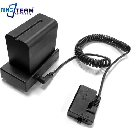 NP-F970 F750 Battery Holder Mount Plate with DRE10 DC Coupler for Canon EOS 1100D 1200D 1300D 1500D 3000D 4000D X50 Rebel T3 T5