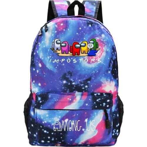 Among Us Impostor Backpack Kids Teenagers Schoolbag Boys Girls Daily Travel Shoulder Bag Book Bag Mochila