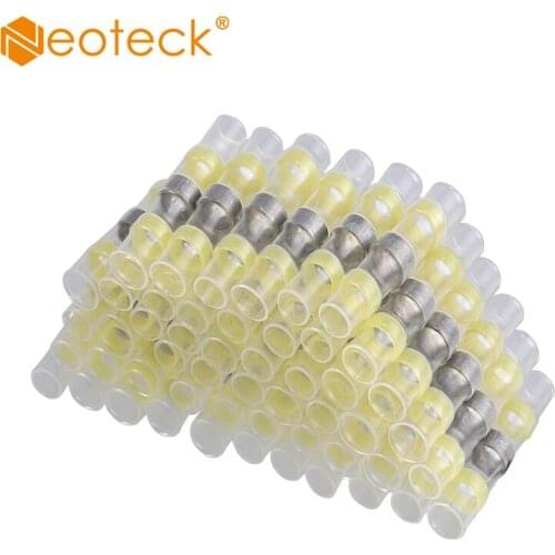 Neoteck Heat Shrink Solder Sleeves Electrical Wire Butt Terminals Non Crimp Connectors