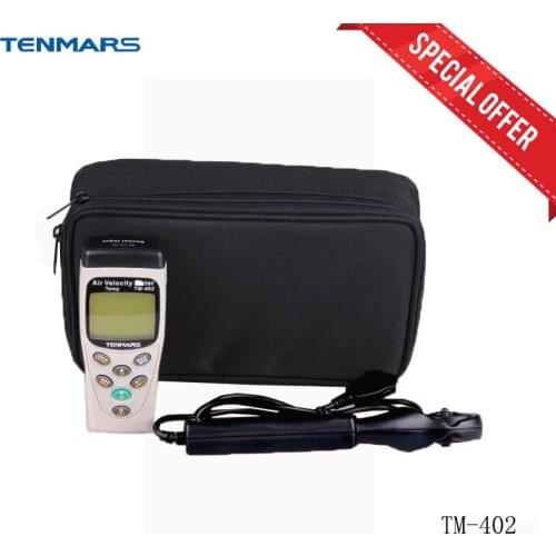 TENMARS TM-403 Air Velocity Meter Airspeed Anemoscope Anemometer Tester