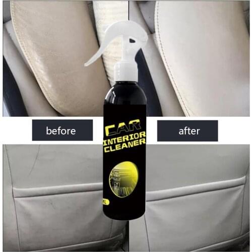 Universal 100ml Car Interior Cleaner Power Clean Car Remover Spray Interior Multi-function Cleaning Cleaner Rinse-Free Film D9A2