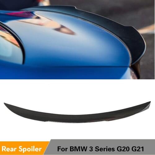 Rear Trunk Spoiler Boot Lip Wing For BMW 3 Series G20 G21 2019 2020 Rear Spoiler ABS Glossy Black Carbon Look