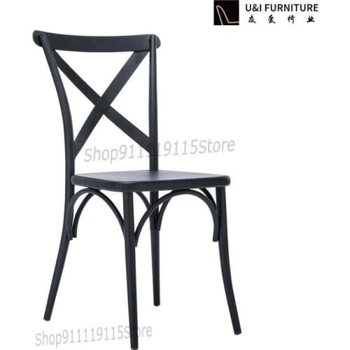 Iron Art American Dining Chair Fork Back Chair Industrial Style Designer Chair Retro Made Old Metal Dining Chair Fashionable Bac