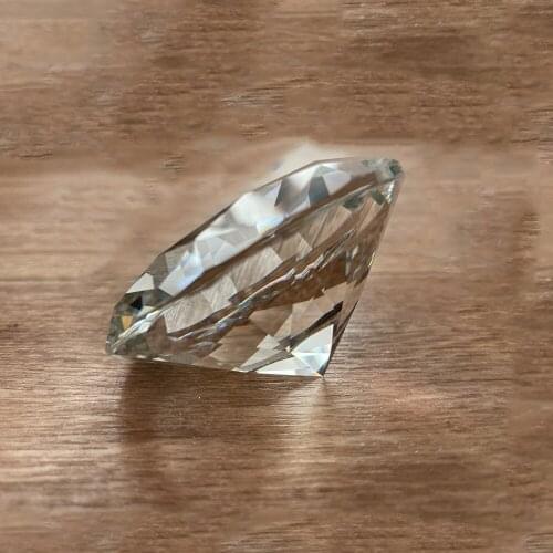 1 Pcs 8CM Crystal Diamond Wedding Jewels Decorations Gift Glass Craft Desktop Home Room Car Ornament Christmas Party Photo Props