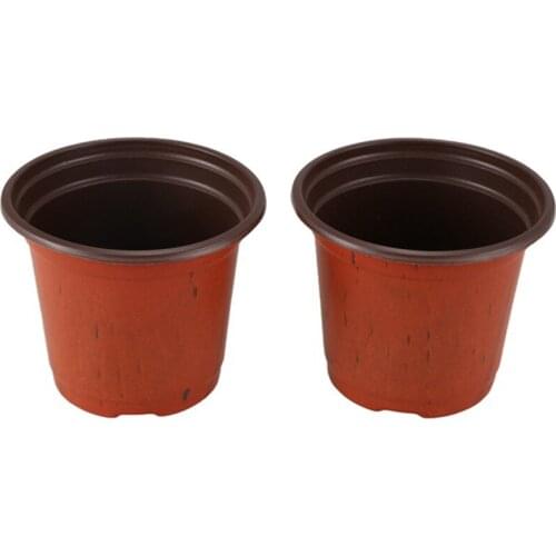200Pcs Plastic Flower Seedlings Nursery Supplies Planter Pot/Pots Containers Seed Starting Pots Planting Pots