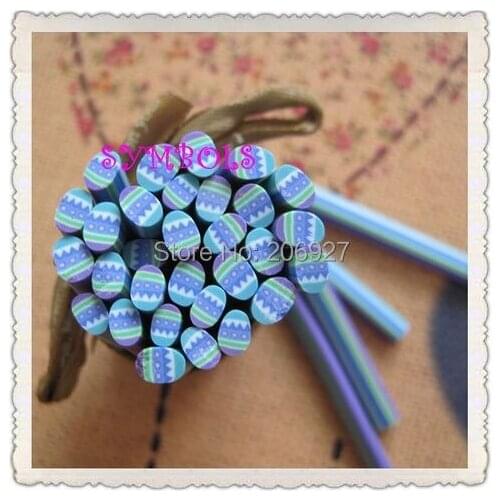 5pcs i-03 5mm Cute Halloween Cane Fancy Nail Art Polymer Clay Cane Nail Art Decoration
