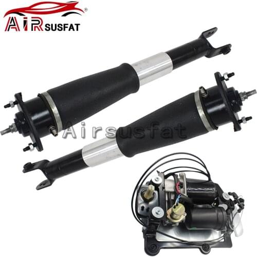 Rear Air Suspension Shock Absorber with Electric + Air Compressor Pump For Cadillac SRX 2004-2009 15145221 19302764 88957190