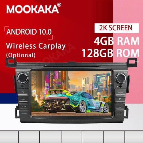 PX6 Android 10.0 4+128G Screen Car Multimedia Player for Toyota RAV4 2013 2014 2015 GPS Navigation Auto Audio Stereo Head Unit