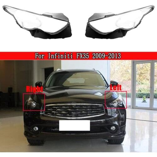 Car Headlight Cover Lampcover Lampshade Lamp Glass Lens Case For Infiniti FX35 2009-2013 Auto Light Caps
