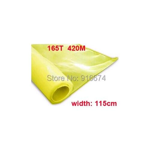 Free shipping 3 meters 165T 420M yellow color polyester silk screen printing mesh 115CM width