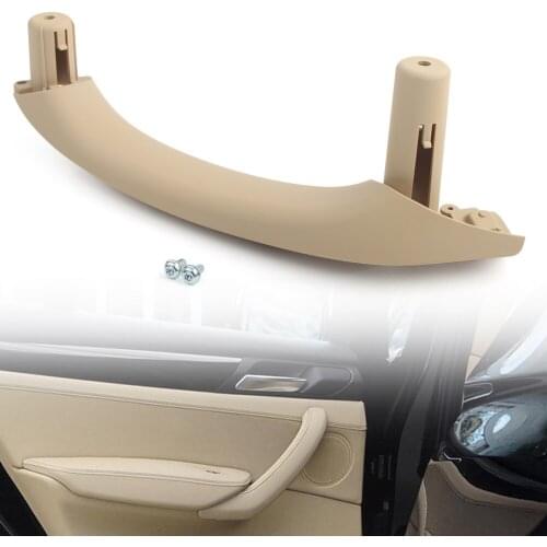 Beige Car Window Switch Door Interior Handle Pull Trim Left Rear for BMW X3 X4 F25 F26 2011 2012 2013 2014 2015 2016 2017