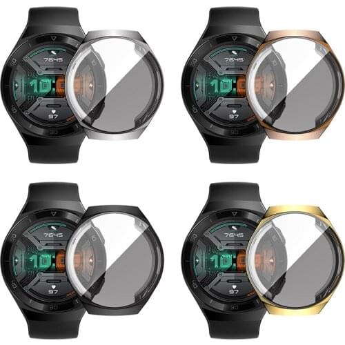 Full coverage Watch cases for Huawei watch GT 2e Soft Clear Screen Protector bumper for Huawei watch GT 2e case Accessories