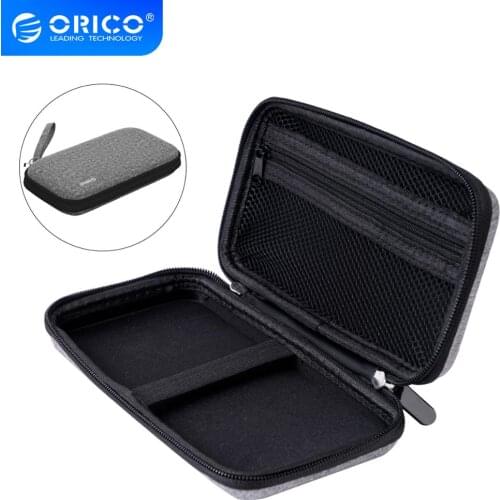 ORICO Hard Case Power Bank Case For 2.5 Inch Hard Drive Disk USB Cable Charger External Storage HDD Case Bag