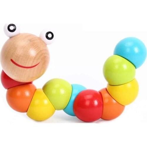 Montessori Wooden Toys Childhood Learning Toy Children Kids Baby Colorful Wooden Blocks Enlightenment Educational Toy