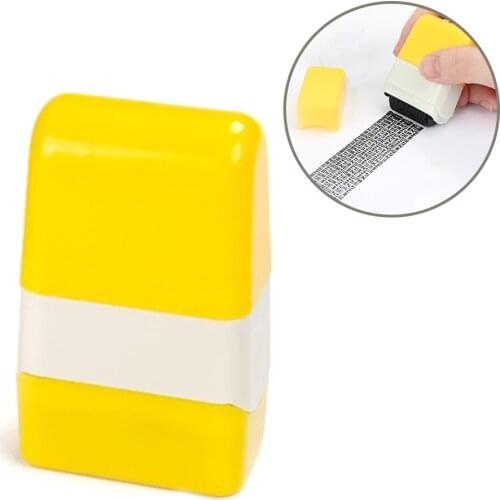 Security Stamp Roller Privacy Seal Roller Type Cover Eliminator Seal Portable Self-Inking Identity Theft Protection Roller Stamp