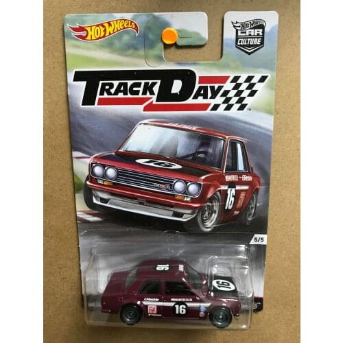 Hotwheels Cars 1/64 DATSUN BLUEBIRD 510 track day Collector Edition Metal Diecast Model Cars