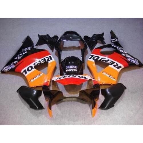 Hot Sales,CBR900 900RR Fairing Kit For WI CBR954RR 2002-2003 CBR900RR 954 02 03 red orange black Fairings