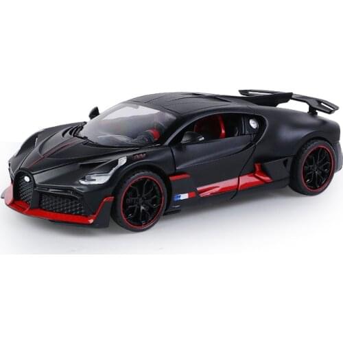 TAKARA TOMY 1:24 Model Car Boy Sound Light Toy Car Childrens Toy Gift Collection with Acousto-optic Return Force Bugatti Divo