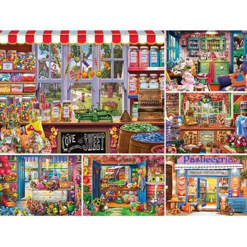 5D DIY Diamond Painting Store Landscape Cross Stitch Kit Full Drill Embroidery Mosaic Art Picture of Rhinestones Home Decoration